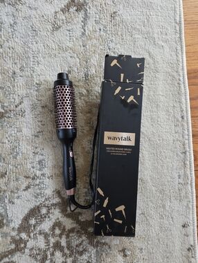 Wavytalk Heated Round Brush in Rose Gold & Black